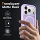Apple iPhone 17 Pro Hoesje Full Protect 360° Cover met MagSafe Matte Paars afbeelding 2