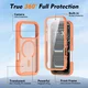 Apple iPhone 17 Pro Hoesje Full Protect 360° Cover met MagSafe Matte Oranje afbeelding 7
