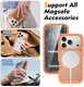 Apple iPhone 17 Pro Hoesje Full Protect 360° Cover met MagSafe Matte Oranje afbeelding 5