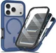 Apple iPhone 17 Pro Hoesje Full Protect 360° Cover met MagSafe Matte Blauw
