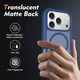 Apple iPhone 17 Pro Hoesje Full Protect 360° Cover met MagSafe Matte Blauw afbeelding 2