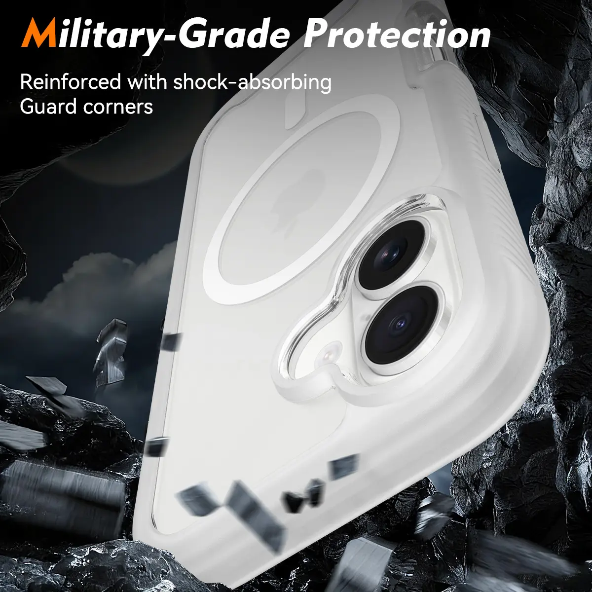 Apple iPhone 17 Hoesje Full Protect 360° Cover met MagSafe Matte Transparant afbeelding 5