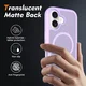 Apple iPhone 17 Hoesje Full Protect 360° Cover met MagSafe Matte Paars afbeelding 2