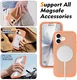 Apple iPhone 17 Hoesje Full Protect 360° Cover met MagSafe Matte Oranje afbeelding 4
