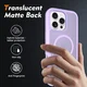 Apple iPhone 16 Pro Max Hoesje Full Protect 360° Cover met MagSafe Matte Paars afbeelding 2
