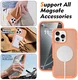 Apple iPhone 16 Pro Max Hoesje Full Protect 360° Cover met MagSafe Matte Oranje afbeelding 5