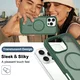Apple iPhone 16 Pro Max Hoesje Full Protect 360° Cover met MagSafe Matte Groen afbeelding 8