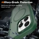 Apple iPhone 16 Pro Max Hoesje Full Protect 360° Cover met MagSafe Matte Groen afbeelding 4