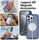 Apple iPhone 16 Pro Max Hoesje Full Protect 360° Cover met MagSafe Matte Blauw afbeelding 5