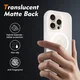 Apple iPhone 16 Pro Hoesje Full Protect 360° Cover met MagSafe Matte Transparant afbeelding 2