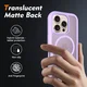 Apple iPhone 16 Pro Hoesje Full Protect 360° Cover met MagSafe Matte Paars afbeelding 4