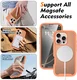 Apple iPhone 16 Pro Hoesje Full Protect 360° Cover met MagSafe Matte Oranje afbeelding 4