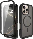 Apple iPhone 16 Pro Hoesje Full Protect 360° Cover met MagSafe Matte Zwart