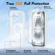 Apple iPhone 16 Plus Hoesje Full Protect 360° Cover MagSafe Matte Transparant afbeelding 7
