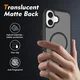 Apple iPhone 16 Plus Hoesje Full Protect 360° Cover met MagSafe Matte Zwart afbeelding 2