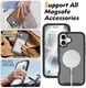 Apple iPhone 16 Plus Hoesje Full Protect 360° Cover met MagSafe Matte Zwart afbeelding 3