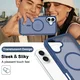 Apple iPhone 16 Plus Hoesje Full Protect 360° Cover met MagSafe Matte Blauw afbeelding 8