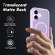 Apple iPhone 16 Hoesje Full Protect 360° Cover met MagSafe Matte Paars afbeelding 2