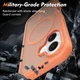 Apple iPhone 16 Hoesje Full Protect 360° Cover met MagSafe Matte Oranje afbeelding 4