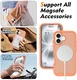 Apple iPhone 16 Hoesje Full Protect 360° Cover met MagSafe Matte Oranje afbeelding 5
