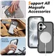 Apple iPhone 16 Hoesje Full Protect 360° Cover met MagSafe Matte Zwart afbeelding 4