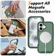 Apple iPhone 16 Hoesje Full Protect 360° Cover met MagSafe Matte Groen afbeelding 4