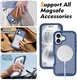Apple iPhone 16 Hoesje Full Protect 360° Cover met MagSafe Matte Blauw afbeelding 4