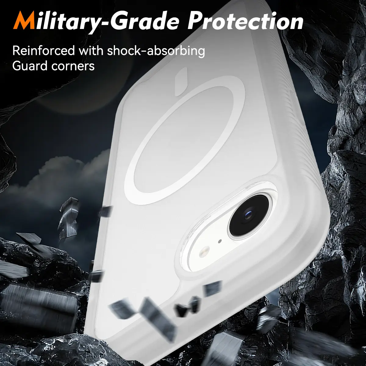 Apple iPhone 17e / 16e Hoesje Full Protect 360° Cover MagSafe Matte Transparant afbeelding 4