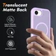 Apple iPhone 17e / 16e Hoesje Full Protect 360° Cover met MagSafe Matte Paars afbeelding 2