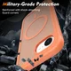 Apple iPhone 17e / 16e Hoesje Full Protect 360° Cover met MagSafe Matte Oranje afbeelding 4