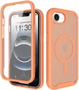 Apple iPhone 17e / 16e Hoesje Full Protect 360° Cover met MagSafe Matte Oranje