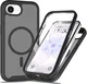 Apple iPhone 17e / 16e Hoesje Full Protect 360° Cover met MagSafe Matte Zwart afbeelding 1