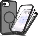 Apple iPhone 17e / 16e Hoesje Full Protect 360° Cover met MagSafe Matte Zwart