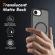 Apple iPhone 17e / 16e Hoesje Full Protect 360° Cover met MagSafe Matte Zwart afbeelding 2