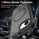 Apple iPhone 17e / 16e Hoesje Full Protect 360° Cover met MagSafe Matte Zwart afbeelding 3