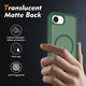 Apple iPhone 17e / 16e Hoesje Full Protect 360° Cover met MagSafe Matte Groen afbeelding 2