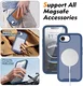 Apple iPhone 17e / 16e Hoesje Full Protect 360° Cover met MagSafe Matte Blauw afbeelding 7