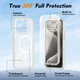 Apple iPhone 15 Pro Max Hoesje Full Protect 360° Cover MagSafe Matte Transparant afbeelding 7