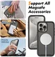 Apple iPhone 15 Pro Max Hoesje Full Protect 360° Cover met MagSafe Matte Zwart afbeelding 4