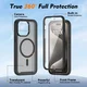 Apple iPhone 15 Pro Max Hoesje Full Protect 360° Cover met MagSafe Matte Zwart afbeelding 5