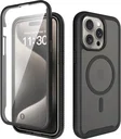 Apple iPhone 15 Pro Max Hoesje Full Protect 360° Cover met MagSafe Matte Zwart