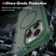 Apple iPhone 15 Pro Max Hoesje Full Protect 360° Cover met MagSafe Matte Groen afbeelding 4