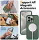 Apple iPhone 15 Pro Max Hoesje Full Protect 360° Cover met MagSafe Matte Groen afbeelding 3