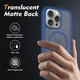 Apple iPhone 15 Pro Max Hoesje Full Protect 360° Cover met MagSafe Matte Blauw afbeelding 2