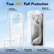 Apple iPhone 15 Pro Hoesje Full Protect 360° Cover met MagSafe Matte Transparant afbeelding 6