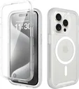 Apple iPhone 15 Pro Hoesje Full Protect 360° Cover met MagSafe Matte Transparant