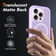 Apple iPhone 15 Pro Hoesje Full Protect 360° Cover met MagSafe Matte Paars afbeelding 2
