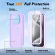 Apple iPhone 15 Pro Hoesje Full Protect 360° Cover met MagSafe Matte Paars afbeelding 6