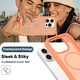 Apple iPhone 15 Pro Hoesje Full Protect 360° Cover met MagSafe Matte Oranje afbeelding 5