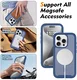 Apple iPhone 15 Pro Hoesje Full Protect 360° Cover met MagSafe Matte Blauw afbeelding 5